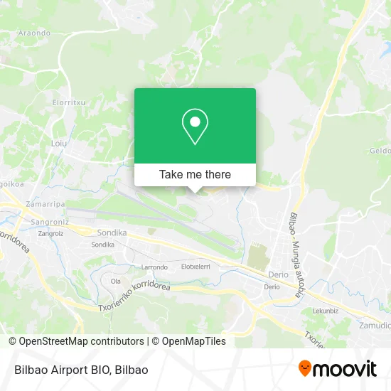 Bilbao Airport BIO map