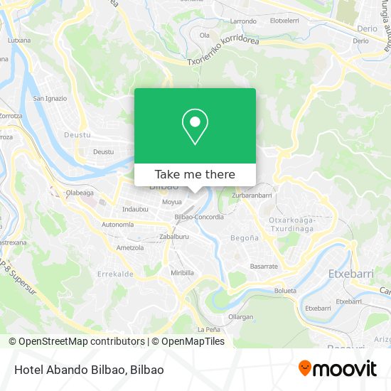 Hotel Abando Bilbao map