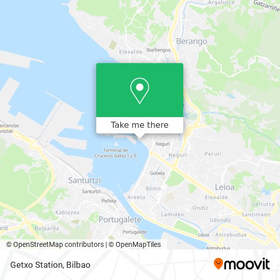 Getxo Station map