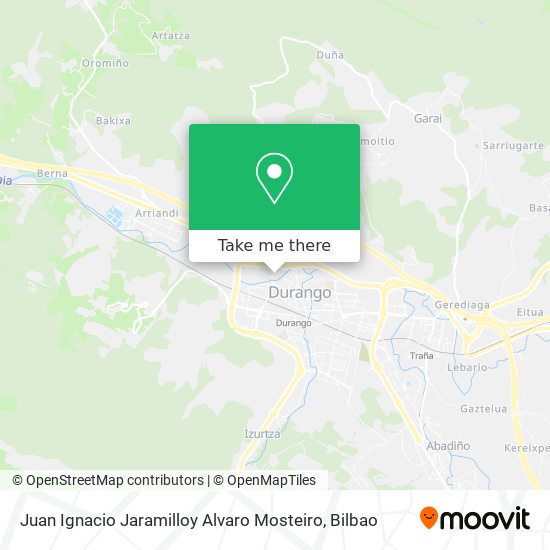 Juan Ignacio Jaramilloy Alvaro Mosteiro map