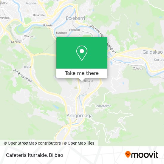 Cafeteria Iturralde map