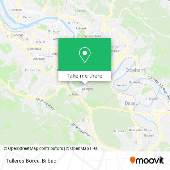 Talleres Borca map