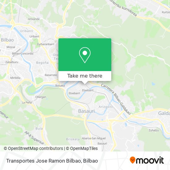 mapa Transportes Jose Ramon Bilbao