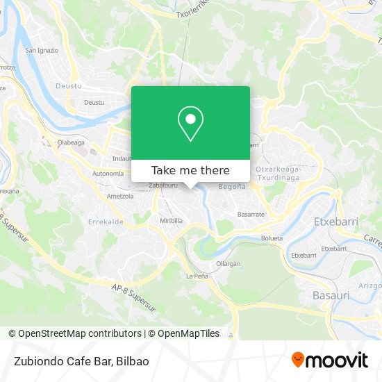 Zubiondo Cafe Bar map