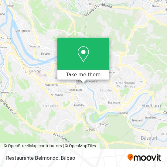 Restaurante Belmondo map