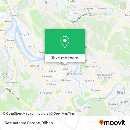 mapa Restaurante Sarobe