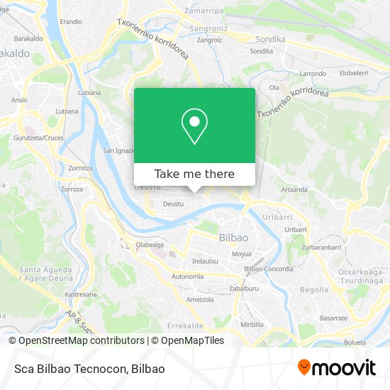 Sca Bilbao Tecnocon map