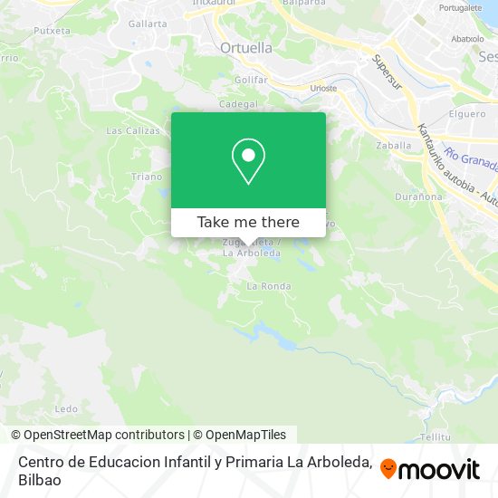 mapa Centro de Educacion Infantil y Primaria La Arboleda