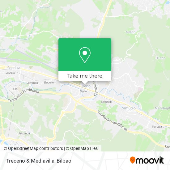 Treceno & Mediavilla map