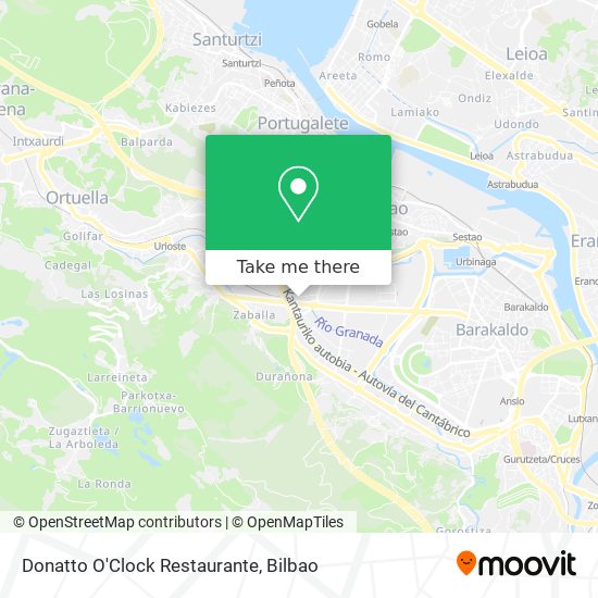 Donatto O'Clock Restaurante map
