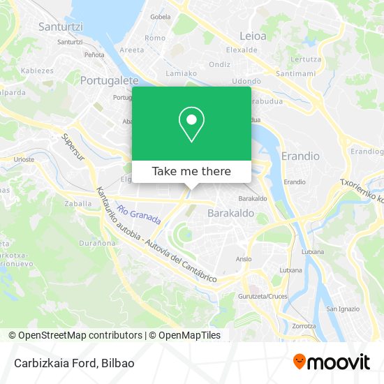 Carbizkaia Ford map