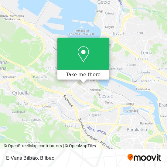 E-Vans Bilbao map