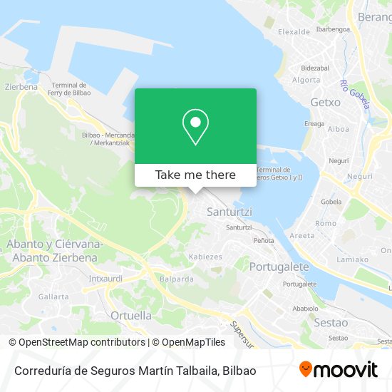 mapa Correduría de Seguros Martín Talbaila
