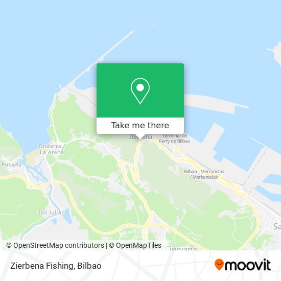 Zierbena Fishing map