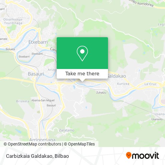 mapa Carbizkaia Galdakao