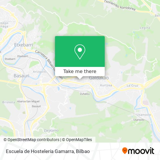 Escuela de Hostelería Gamarra map