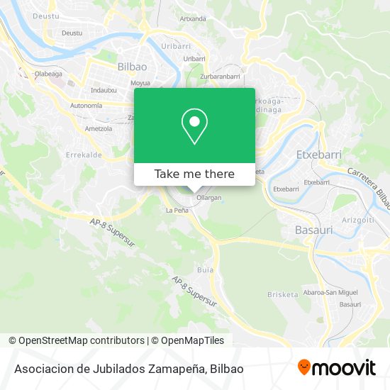 Asociacion de Jubilados Zamapeña map