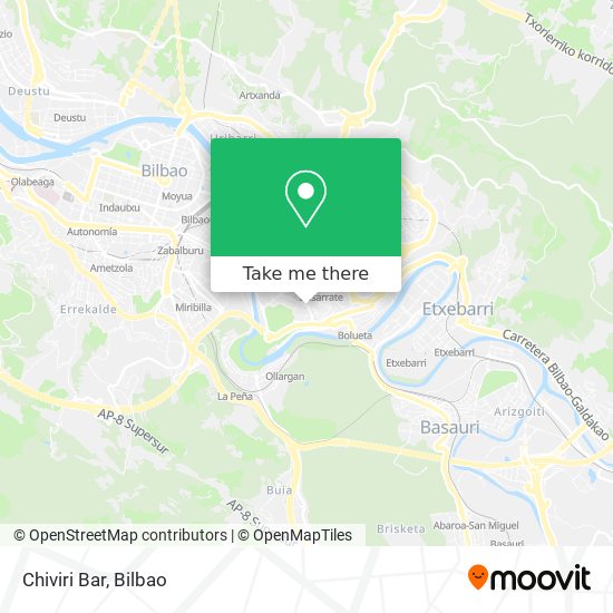 mapa Chiviri Bar