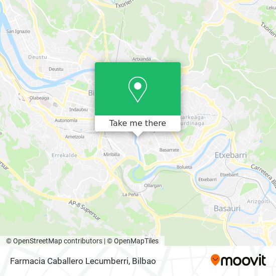 Farmacia Caballero Lecumberri map