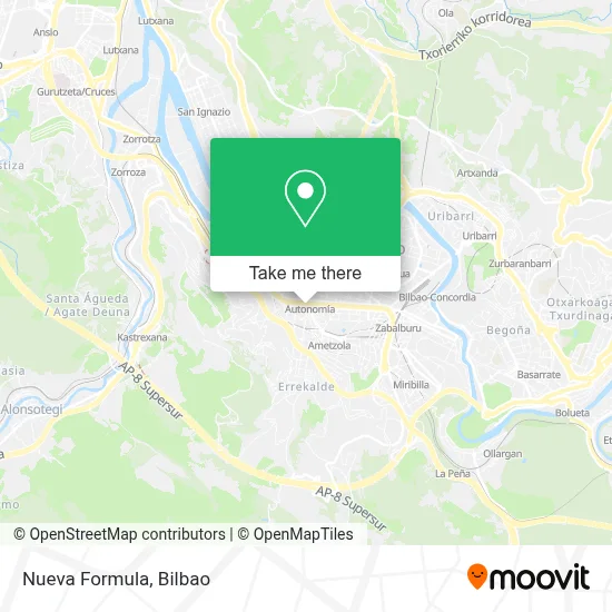 Nueva Formula map