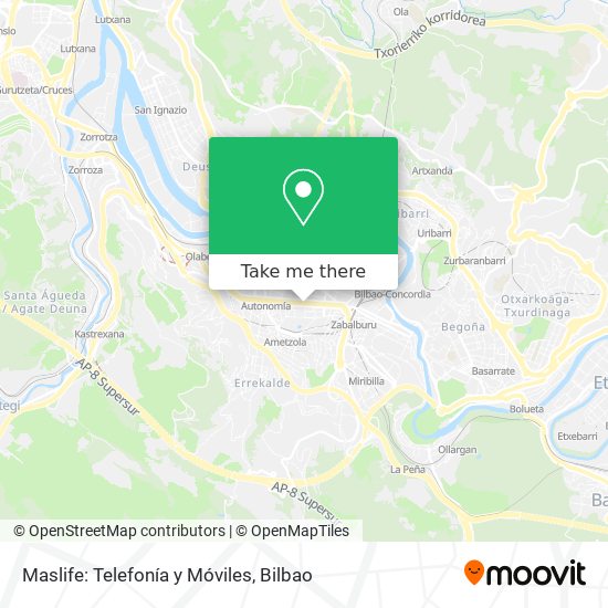 Maslife: Telefonía y Móviles map