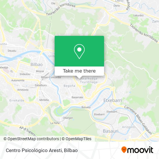 Centro Psicológico Aresti map