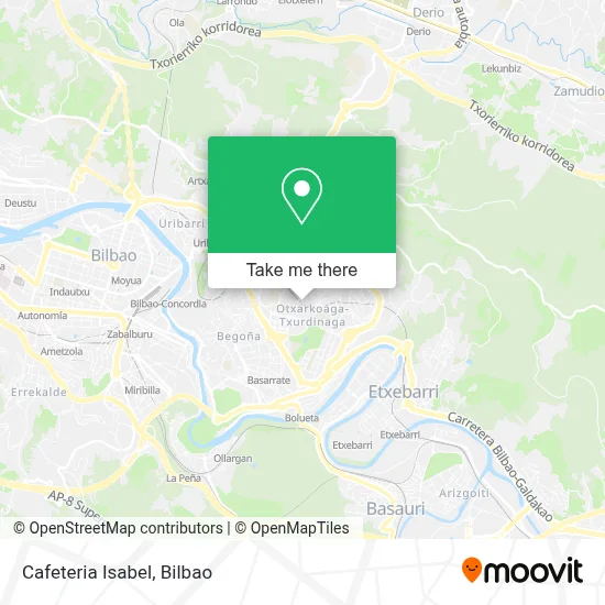 Cafeteria Isabel map