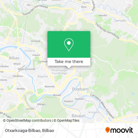 mapa Otxarkoaga-Bilbao