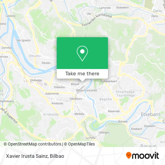 Xavier Irusta Sainz map