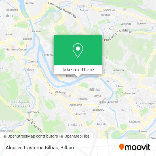 mapa Alquiler Trasteros Bilbao