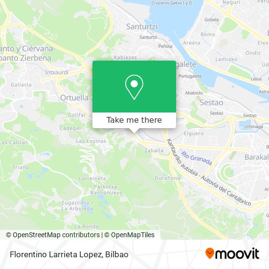 Florentino Larrieta Lopez map