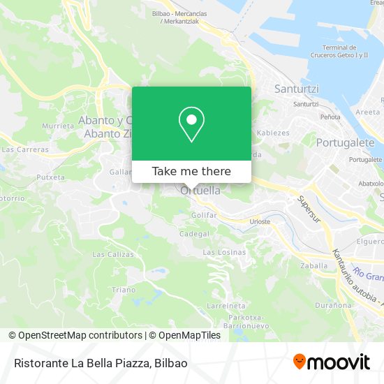 mapa Ristorante La Bella Piazza