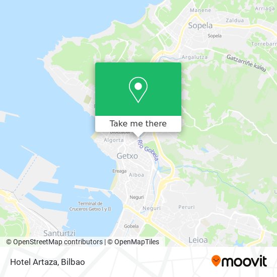 mapa Hotel Artaza