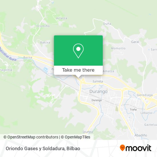 Oriondo Gases y Soldadura map