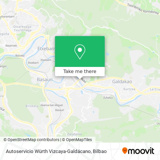 Autoservicio Würth Vizcaya-Galdácano map