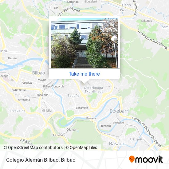 mapa Colegio Alemán Bilbao