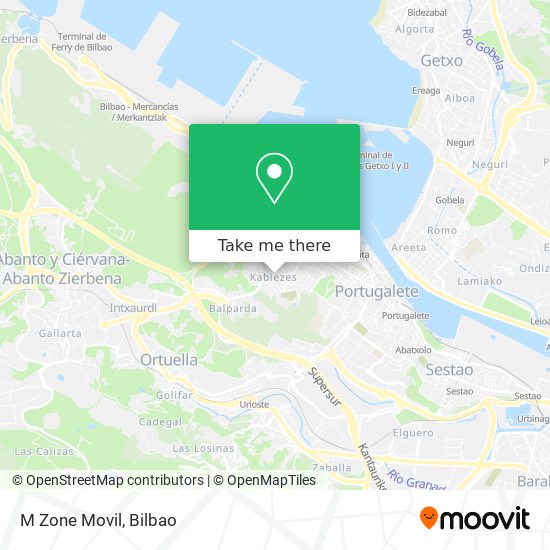 M Zone Movil map
