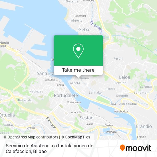 Servicio de Asistencia a Instalaciones de Calefaccion map