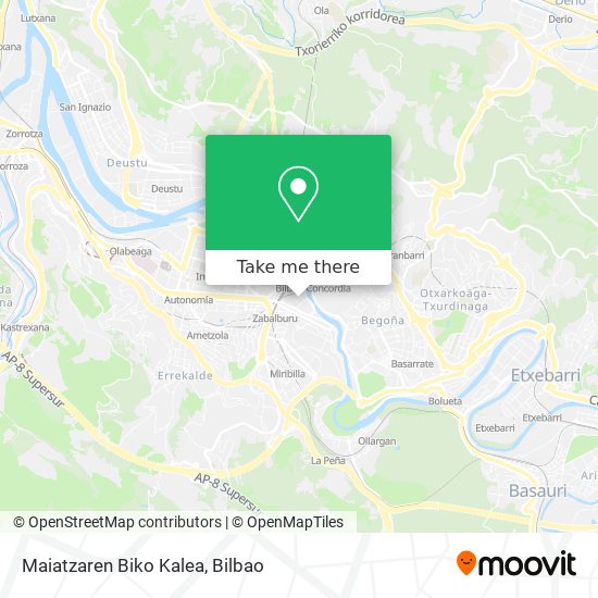 mapa Maiatzaren Biko Kalea