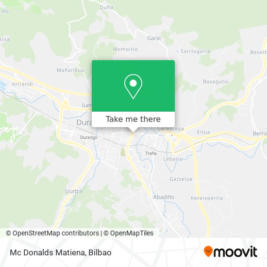 Mc Donalds Matiena map