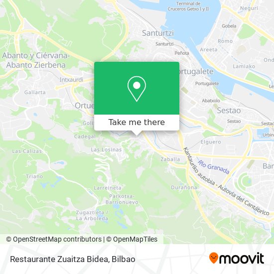 Restaurante Zuaitza Bidea map