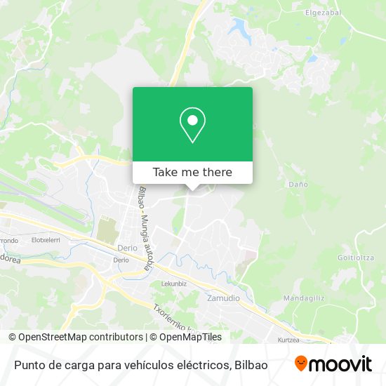 Punto de carga para vehículos eléctricos map