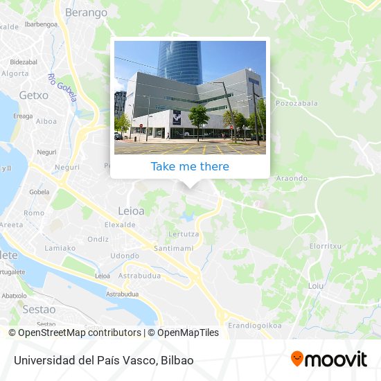 Universidad del País Vasco map