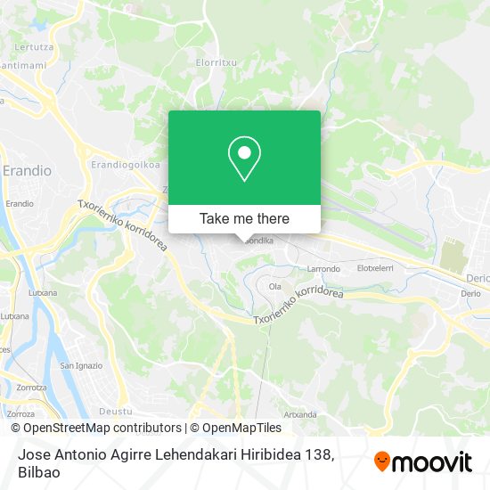 Jose Antonio Agirre Lehendakari Hiribidea 138 map