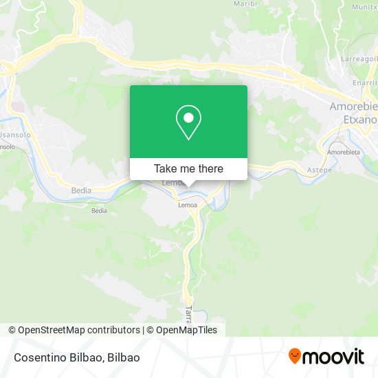 Cosentino Bilbao map