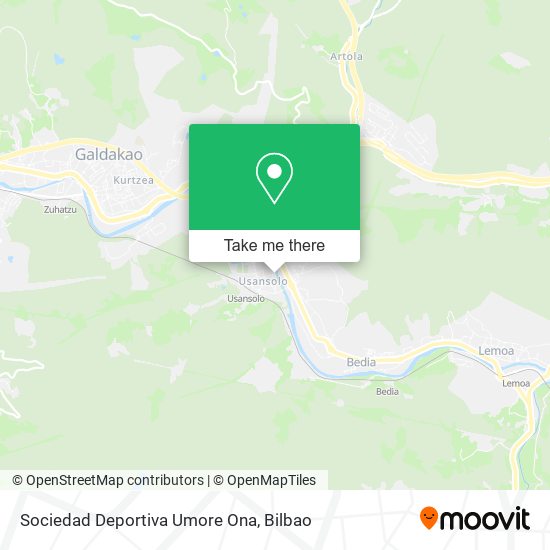 Sociedad Deportiva Umore Ona map