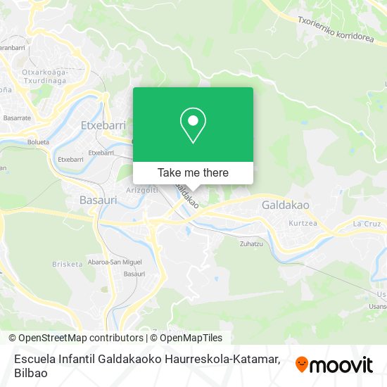 mapa Escuela Infantil Galdakaoko Haurreskola-Katamar