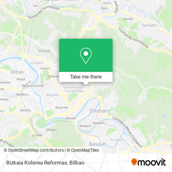 Bizkaia Kolorea Reformas map