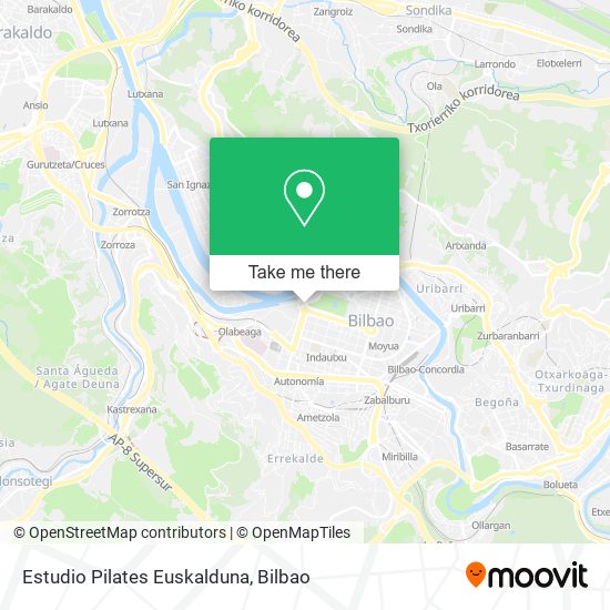 mapa Estudio Pilates Euskalduna