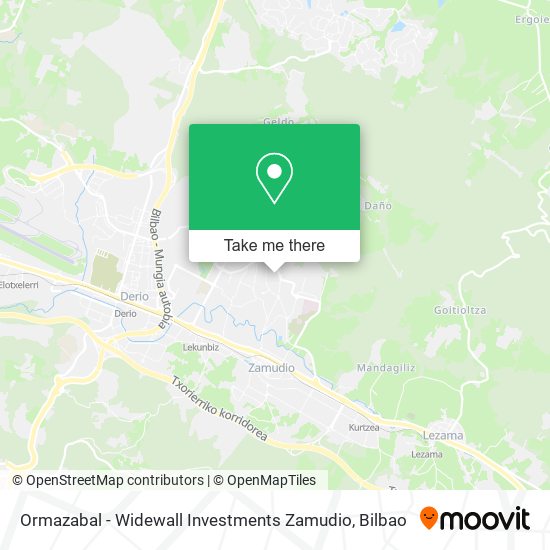 Ormazabal - Widewall Investments Zamudio map